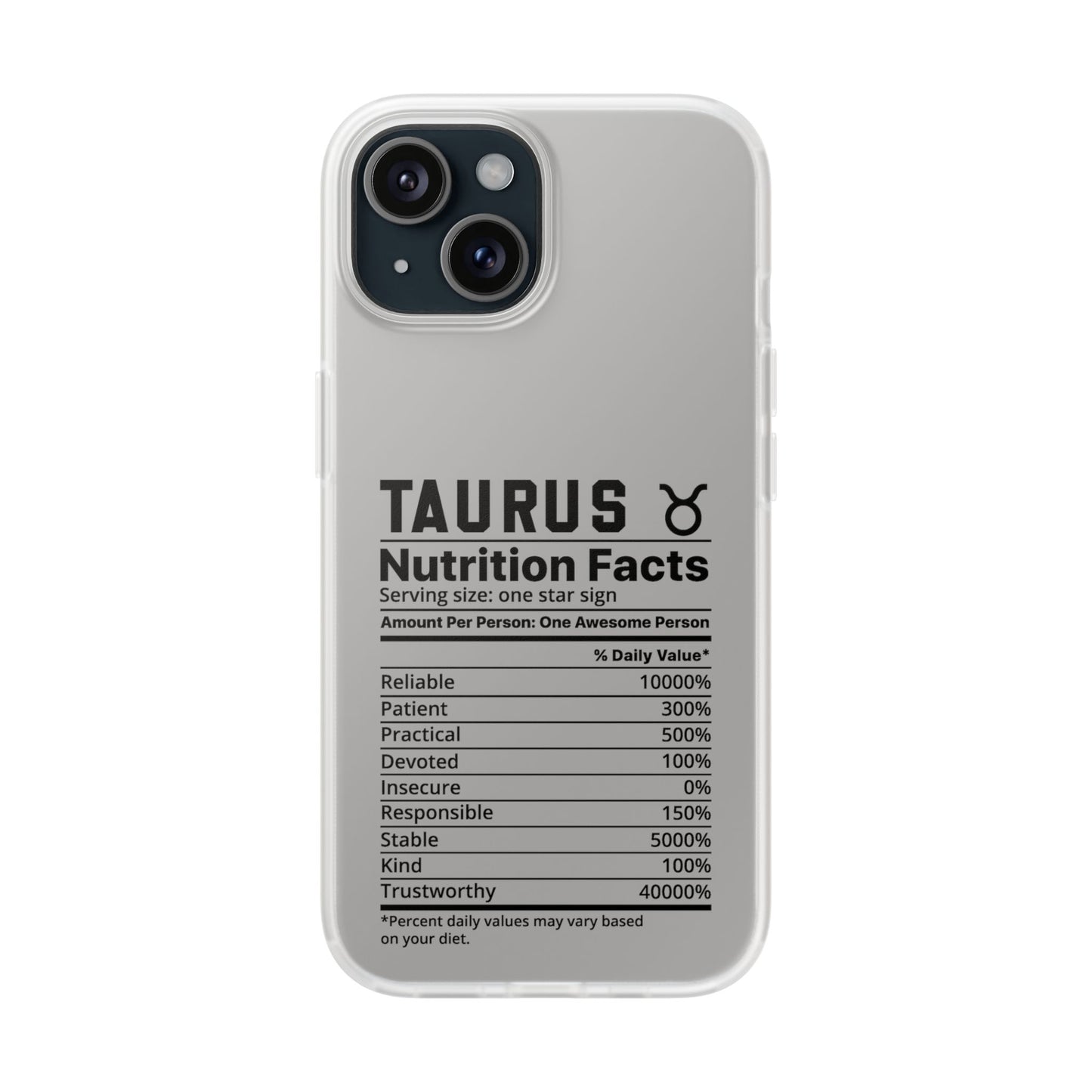 Taurus Nutrition Flexi Cases iPhone/Samsung with Gift Wrapping Option