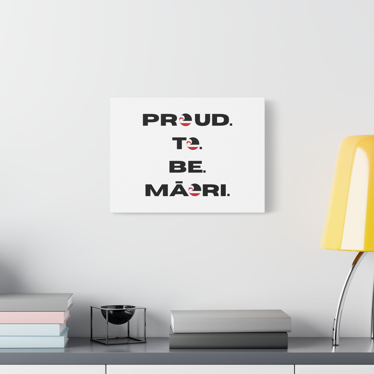 Proud. To. Be. Māori. Classic Canvas - White