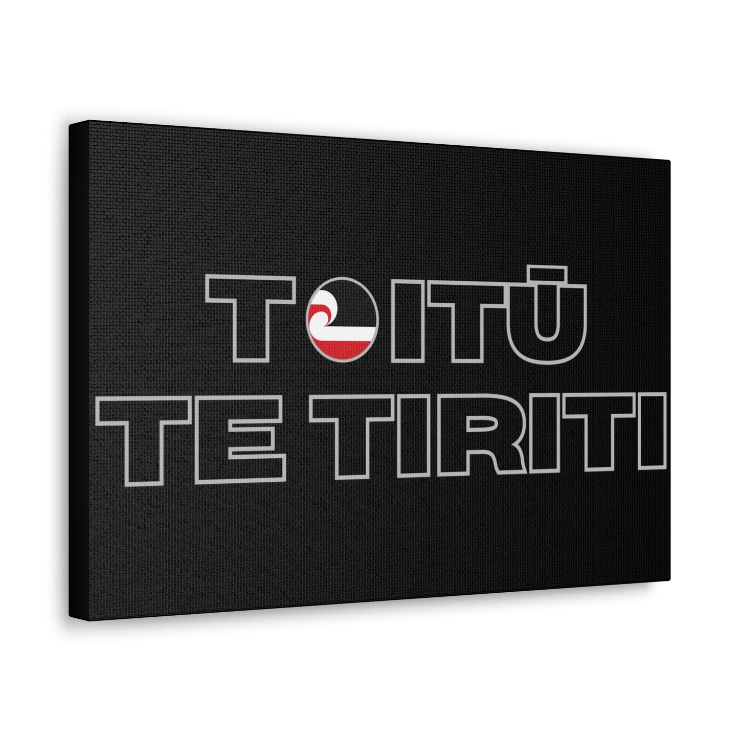 Toitū Te Tiriti Classic Canvas - Black