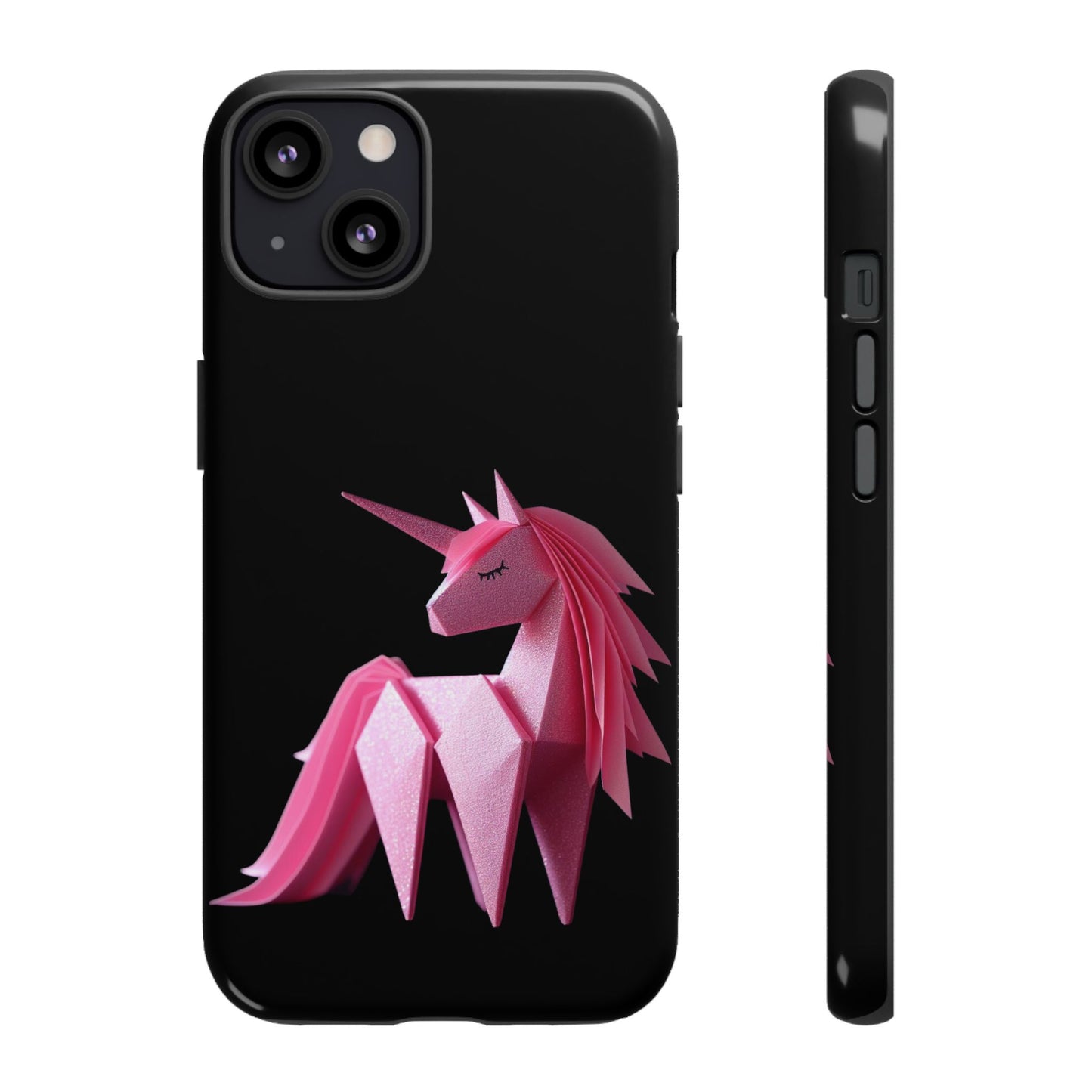 Origami Pink Unicorn Tough Cases iPhone/Google/Samsung