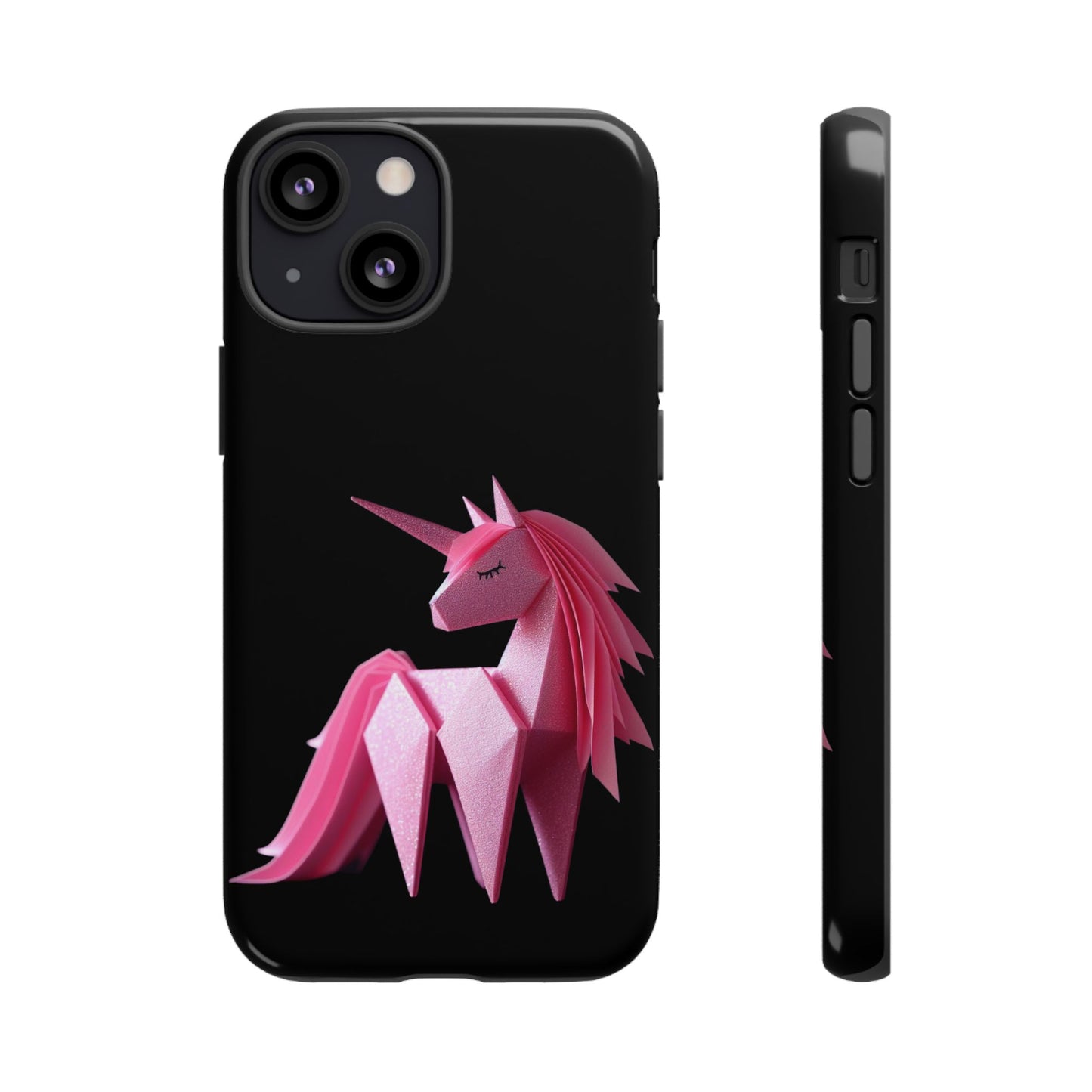 Origami Pink Unicorn Tough Cases iPhone/Google/Samsung