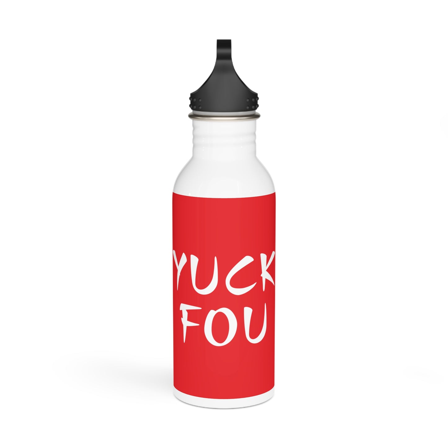 Yuck Fou Stylish Stainless Steel Water Bottle - Eco-Friendly, Durable, Perfect for On-the-Go - Red