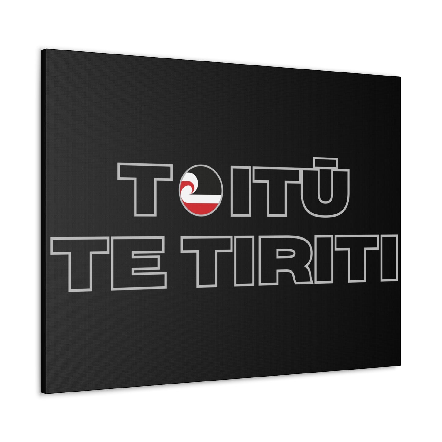 Toitū Te Tiriti Classic Canvas - Black