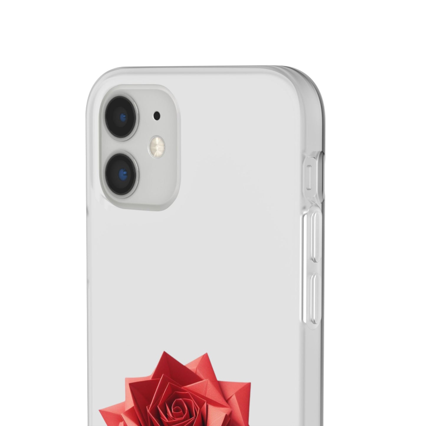 Origami Red Rose Flexi Cases