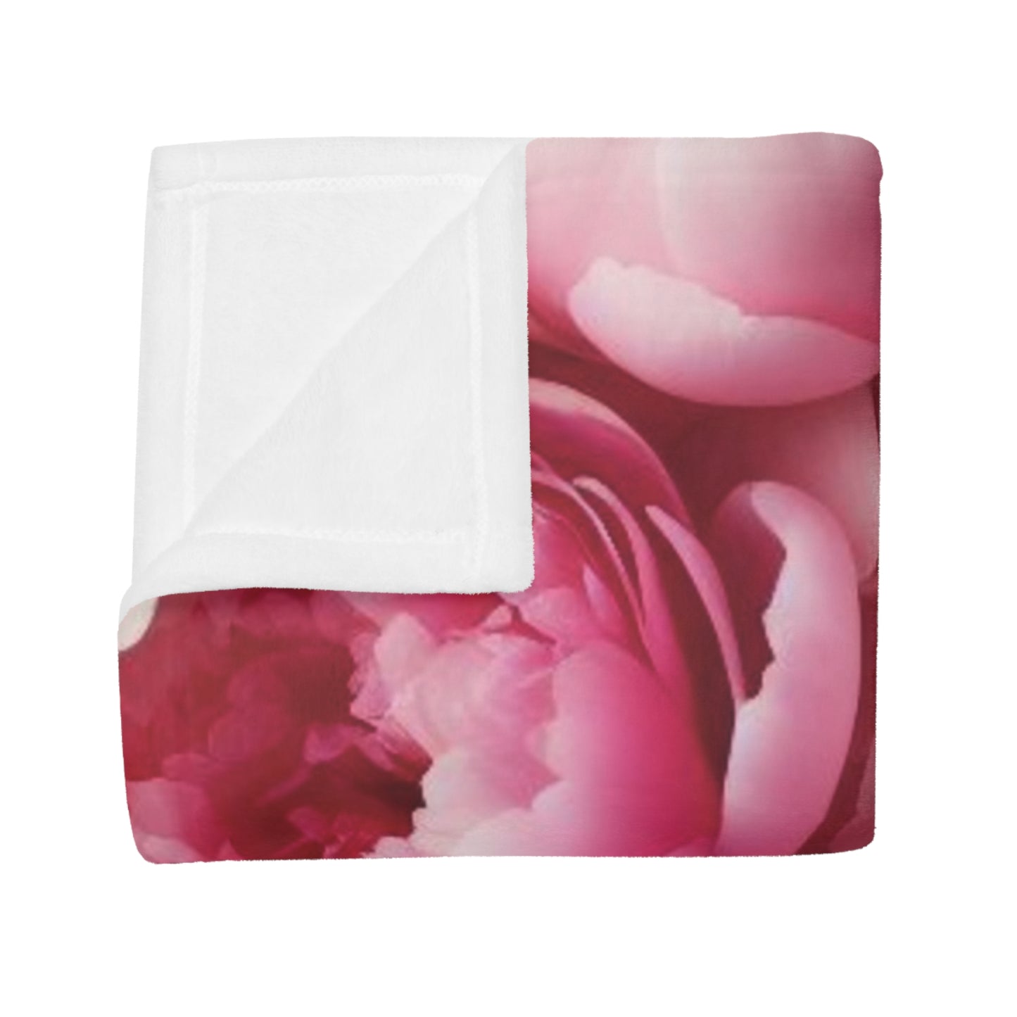 Peonies #1 Plush Fleece Blanket