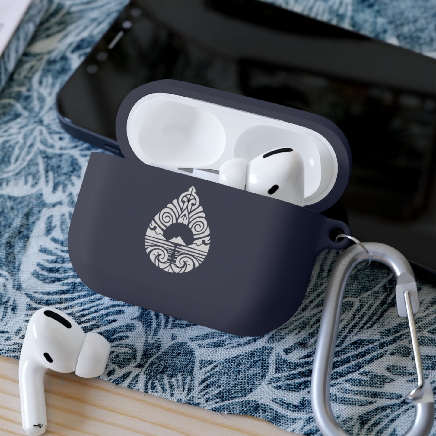 White Teardrop Mountain AirPods/AirPods Pro Case Cover