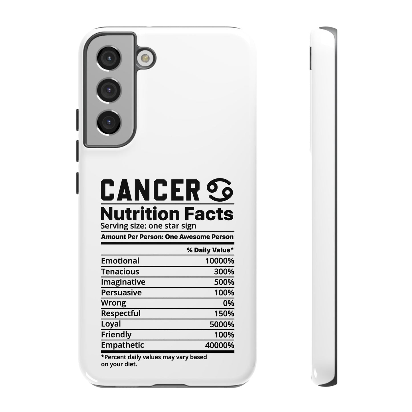 Cancer Nutrition Tough Cases - iPhone/Google/Samsung