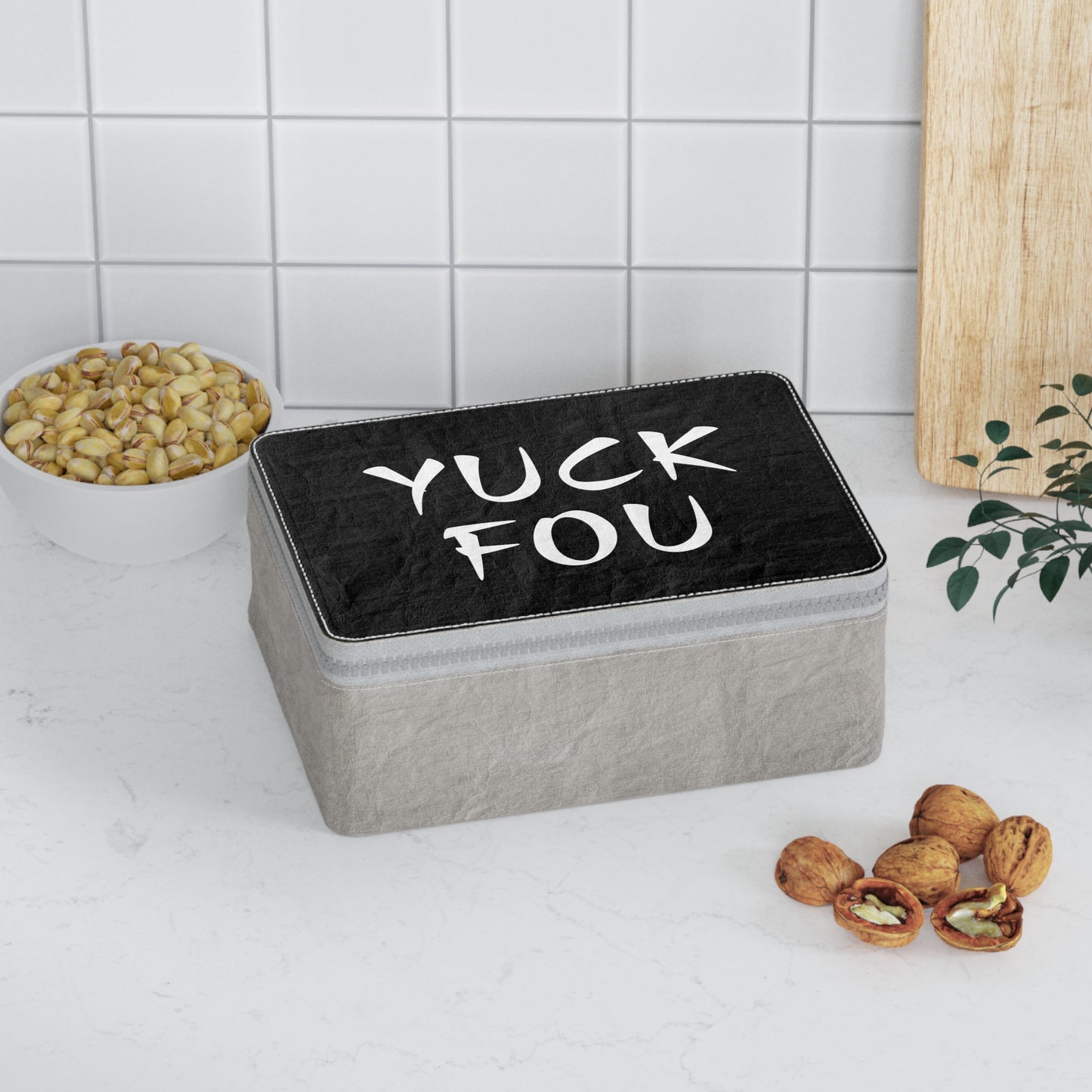 Yuck Fou Paper Lunch Bag  - Black