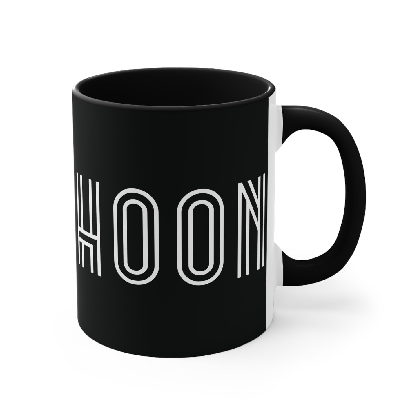 HOON Colorful Accent Mug 11oz - For Adults Only - Black