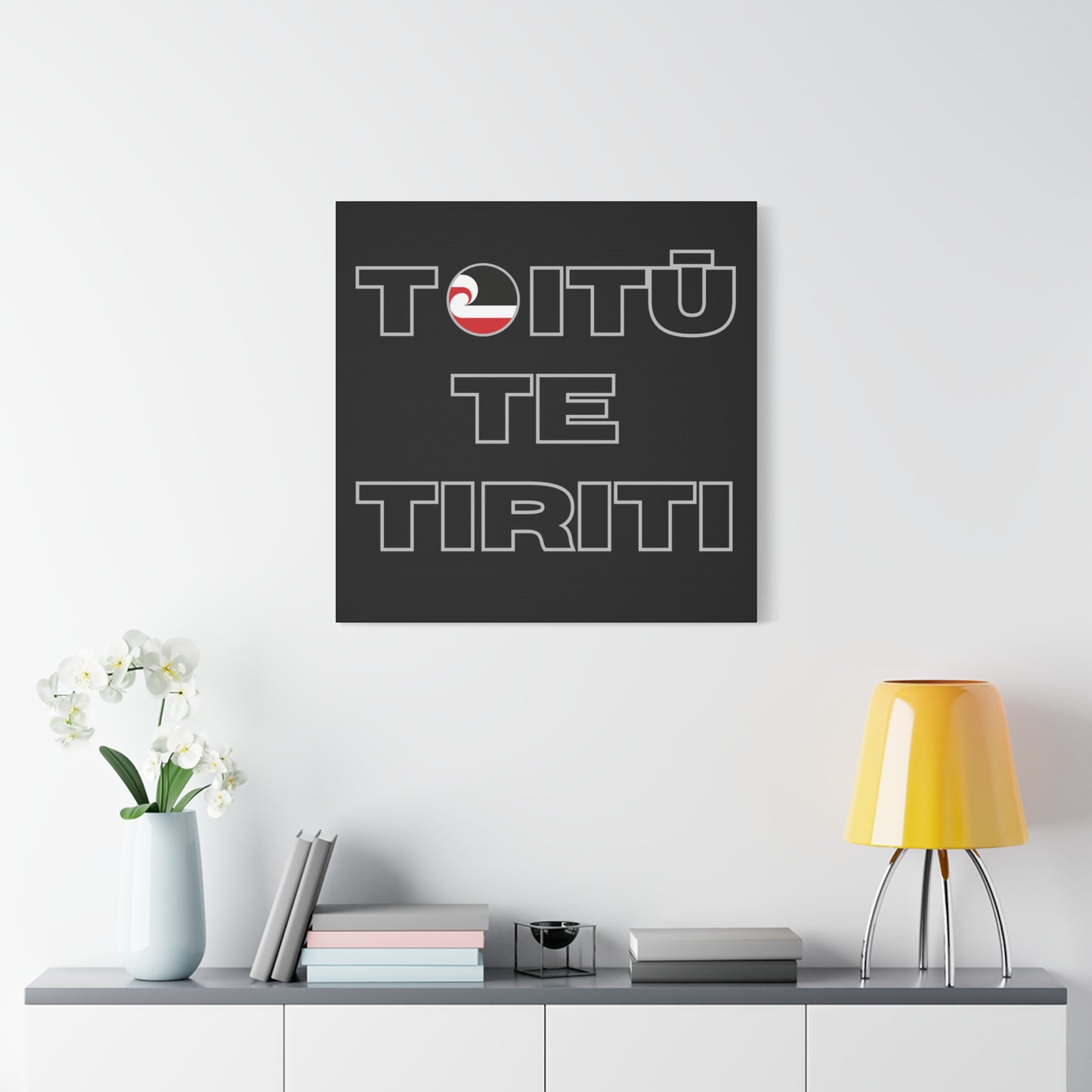 Toitū Te Tiriti Classic Canvas - Black