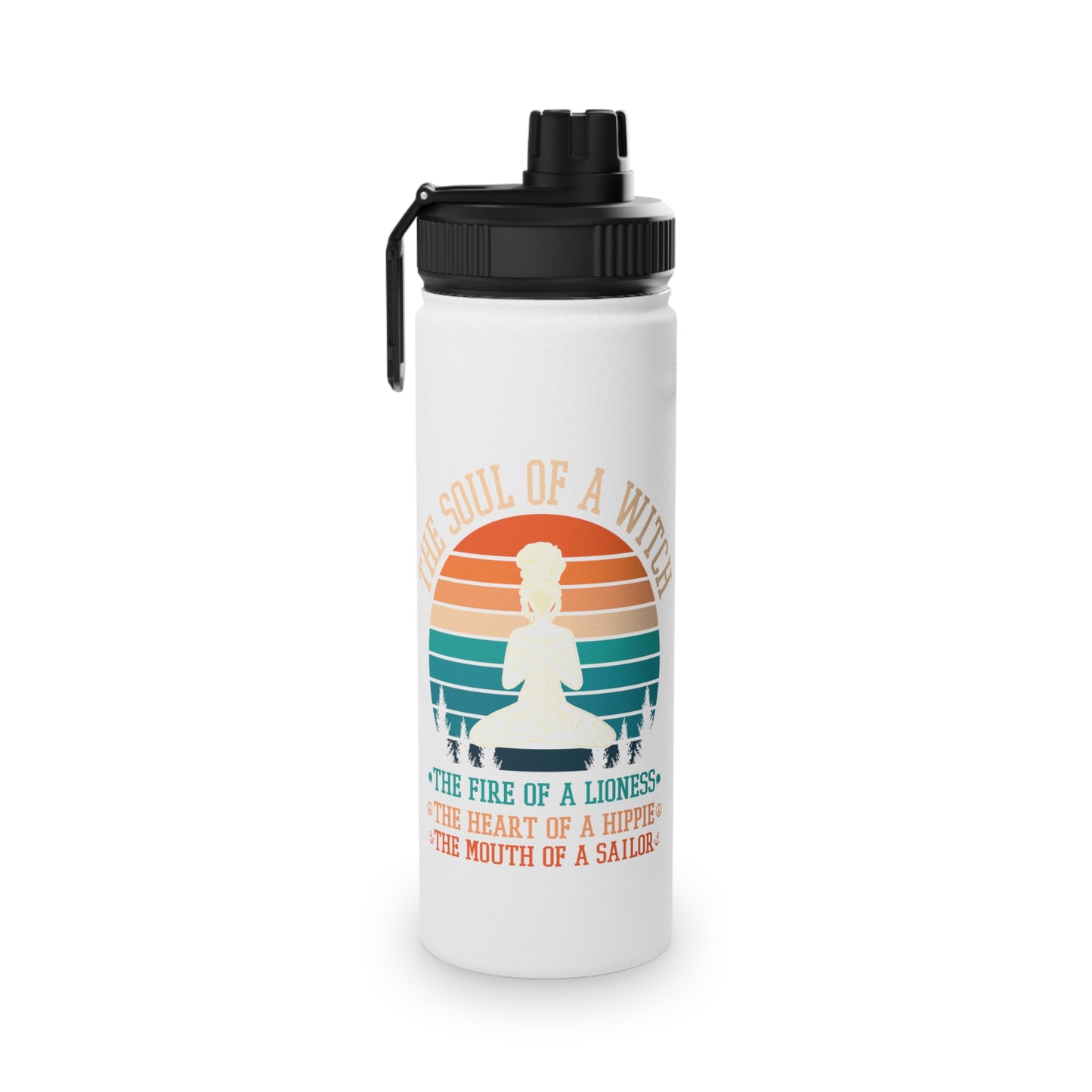 The Soul of a Witch Stainless Steel Water Bottle - # Sizes