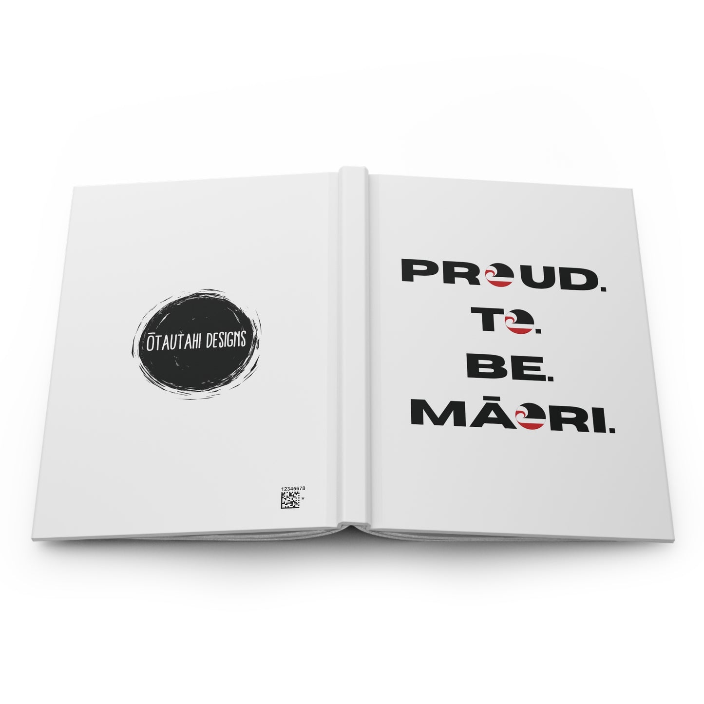 Proud. To. Be. Māori. Hardcover Journal Matte - white