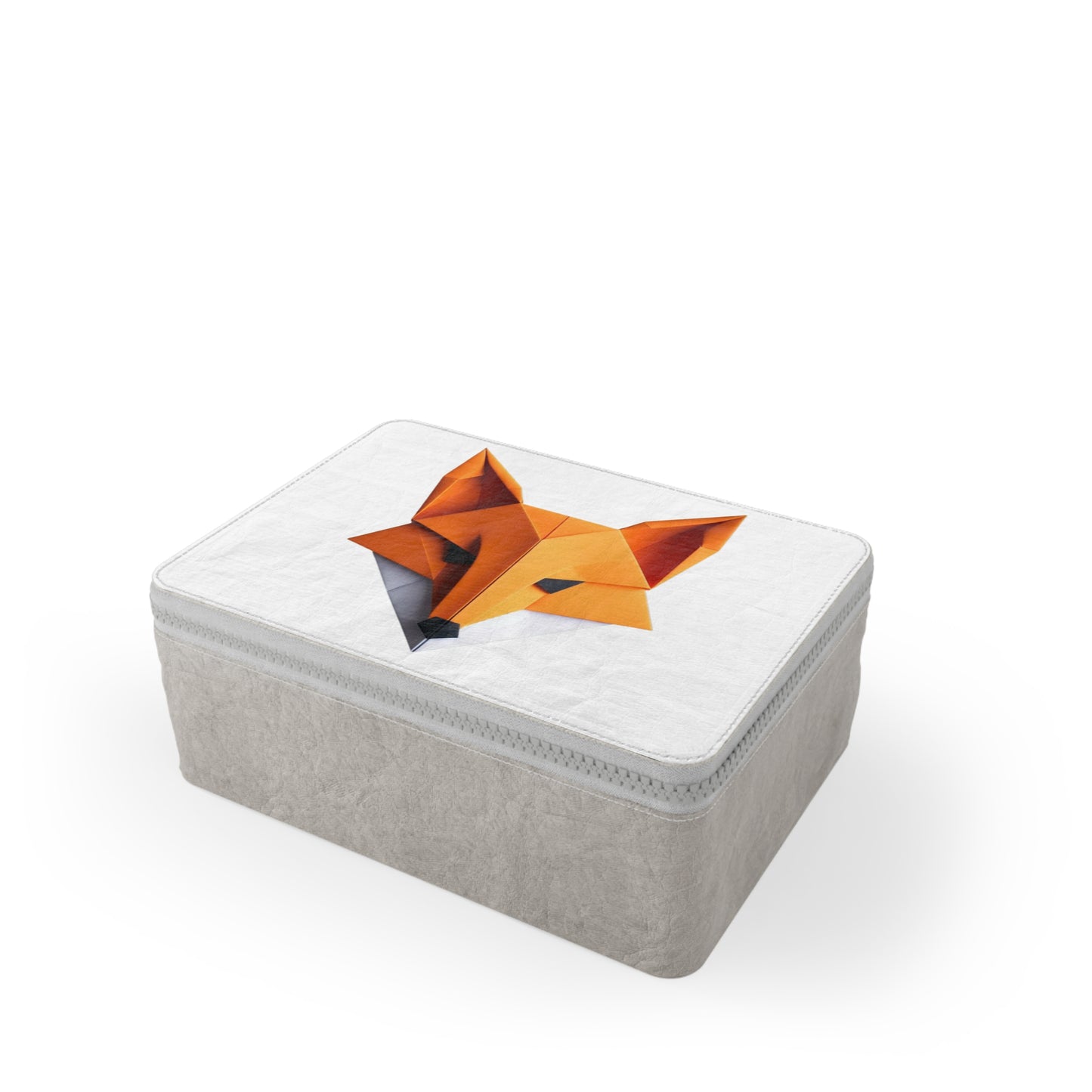 Origami Fox  Paper Lunch Bag - white