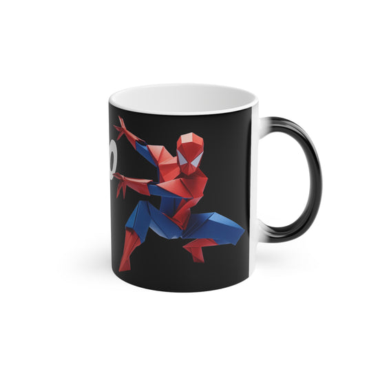 Origami Spiderman Magic Mug