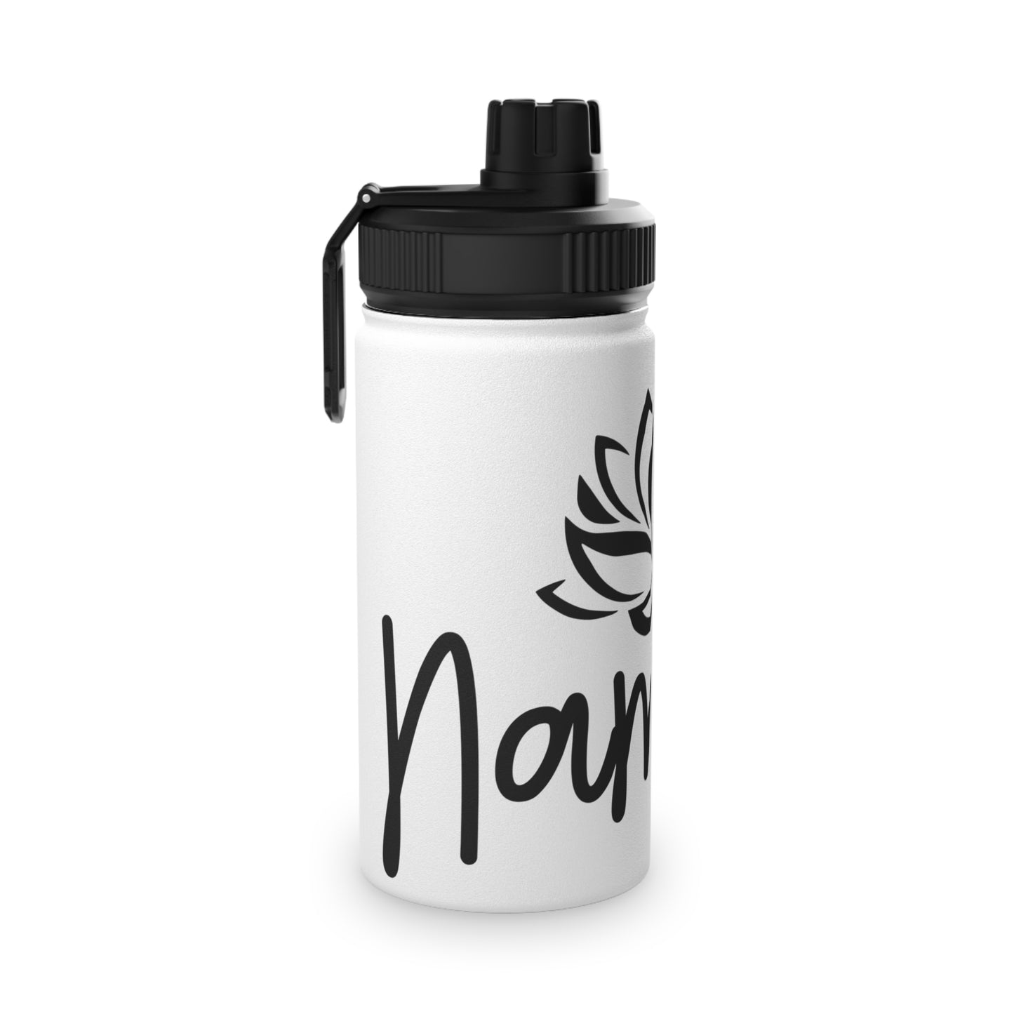 Namaste Lotus Flower Stainless Steel Water Bottle - # Sizes