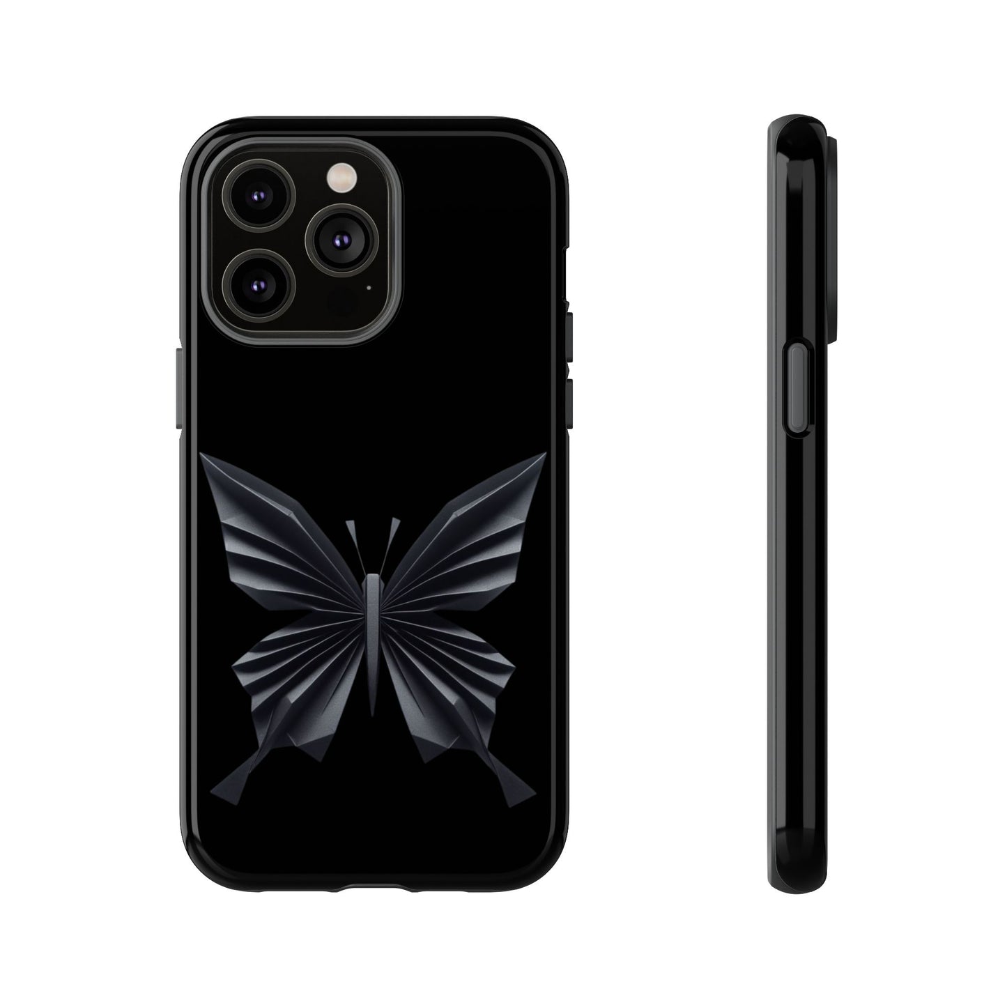 Origami Black Butterfly Tough Cases iPhone/Google/Samsung