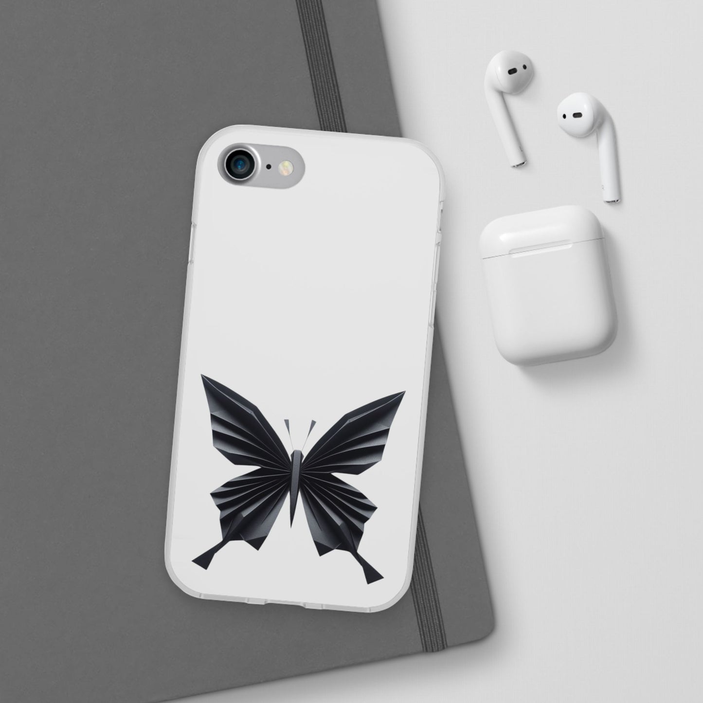 Origami Black Butterfly Flexi Cases