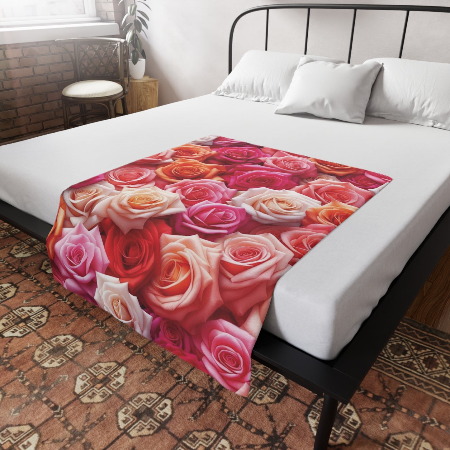 Roses #3 Plush Fleece Blanket