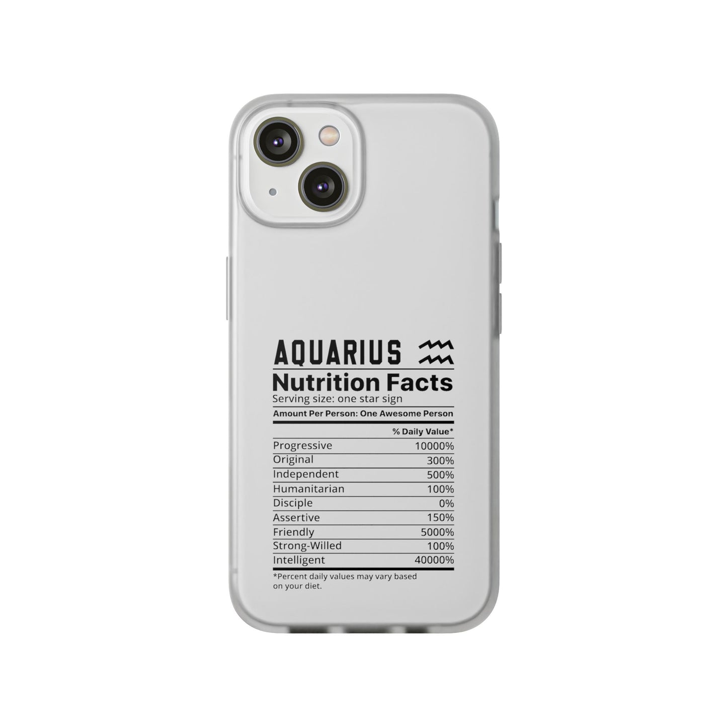 Aquarius Nutrition Flexi Cases iPhone/Samsung with Gift Wrapping Option