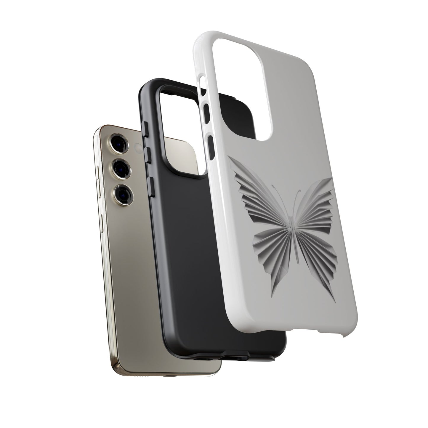 Origami White Butterfly Tough Cases iPhone/Google/Samsung