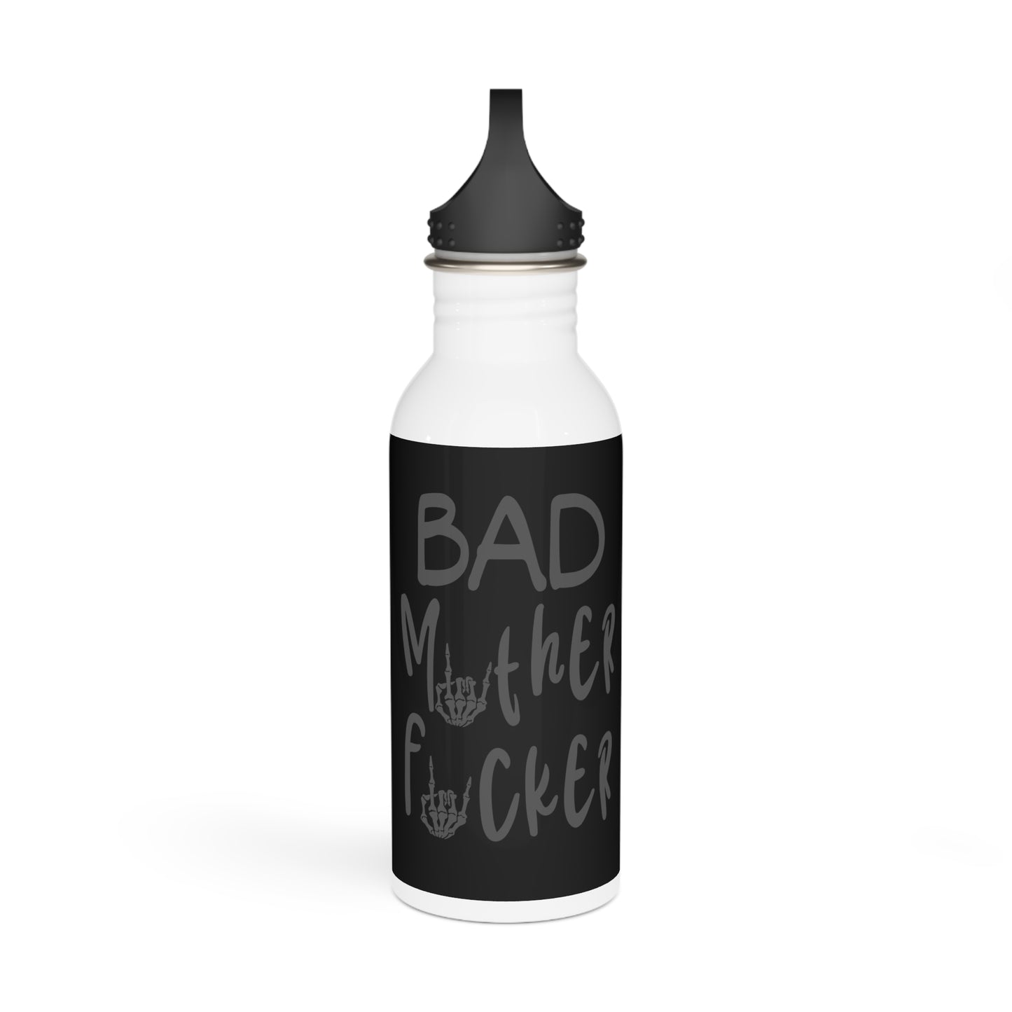 Bad Mother F#*ker Stylish Stainless Steel Water Bottle - Eco-Friendly, Durable, Perfect for On-the-Go - Black