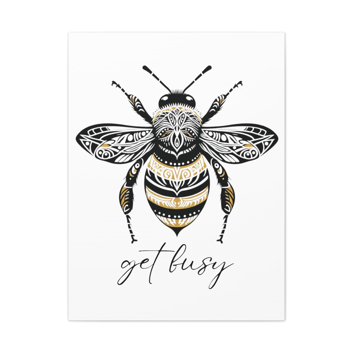 Get Busy Bee Classic Canvas - White