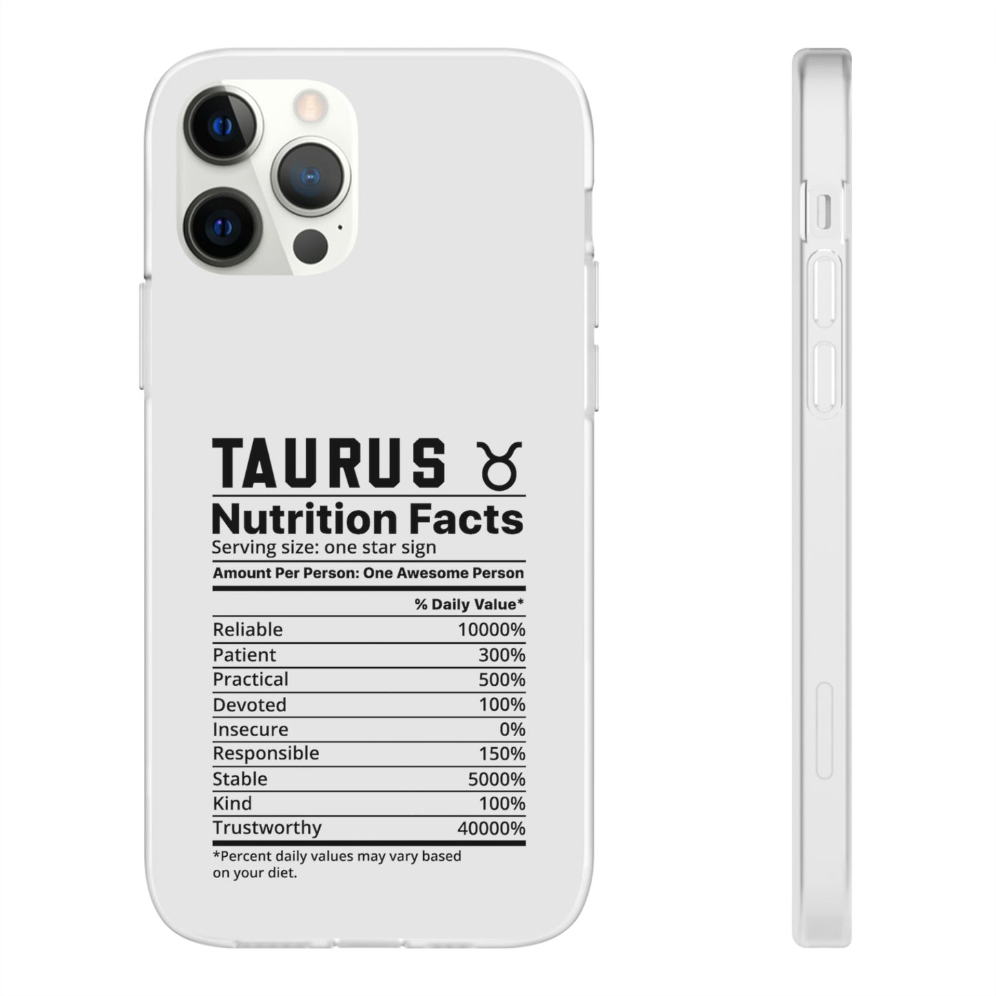 Taurus Nutrition Flexi Cases iPhone/Samsung with Gift Wrapping Option