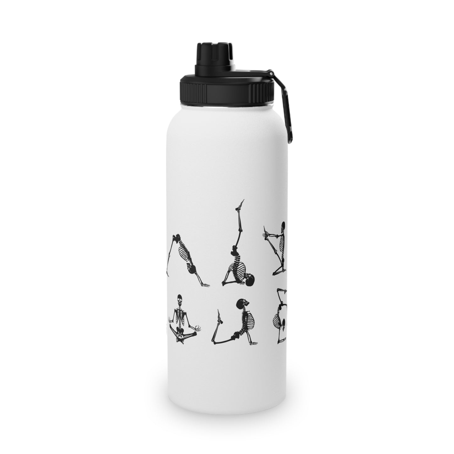 Skeleton Yoga Stainless Steel Water Bottle - # Sizes