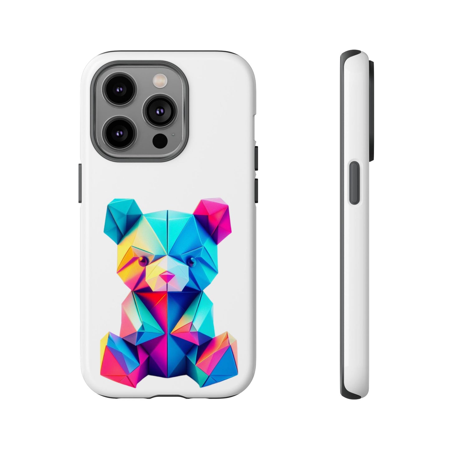 Origami Neon Teddy Tough Cases iPhone/Google/Samsung