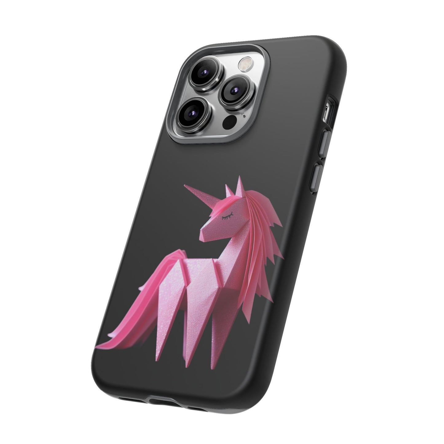 Origami Pink Unicorn Tough Cases iPhone/Google/Samsung