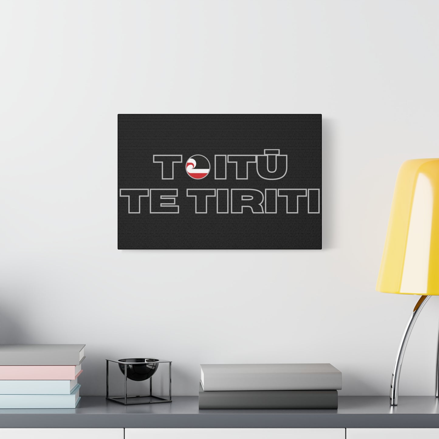 Toitū Te Tiriti Classic Canvas - Black