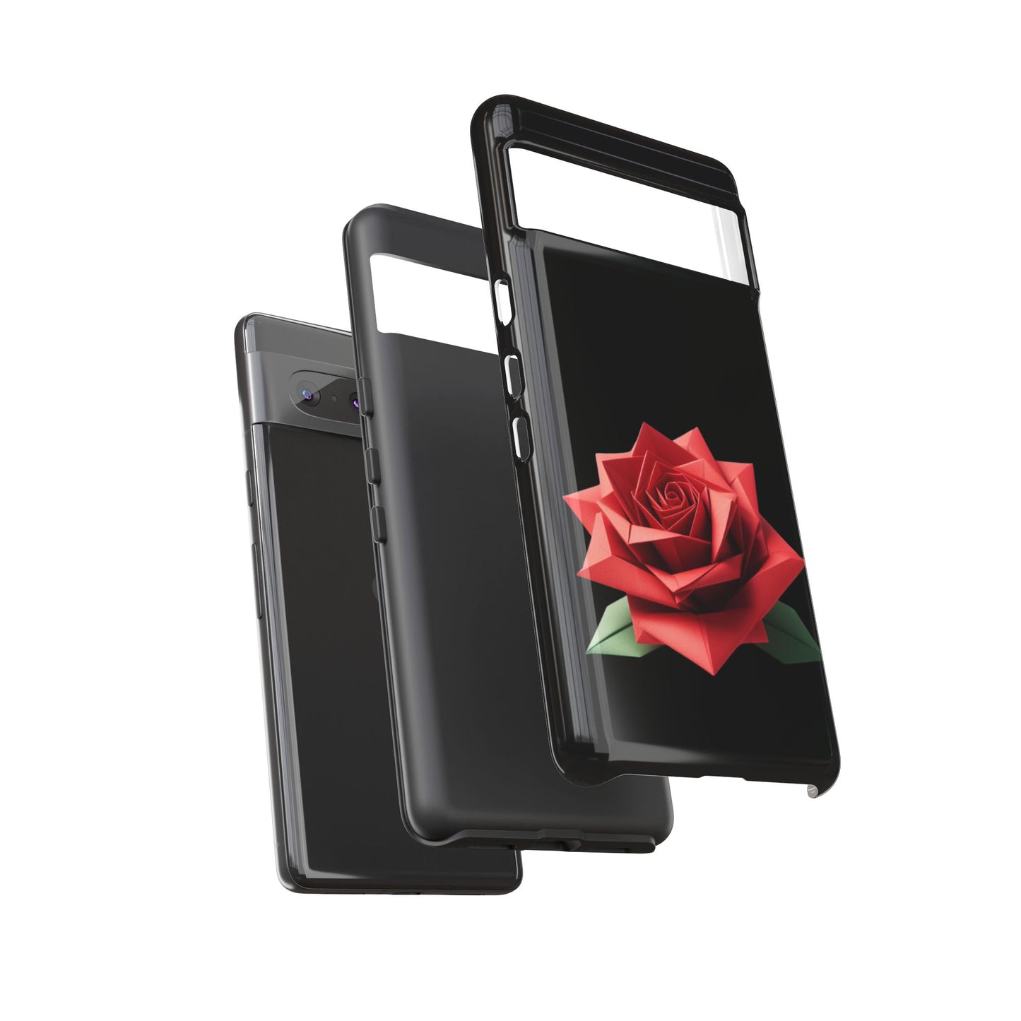 Origami Red Rose Tough Cases iPhone/Google/Samsung