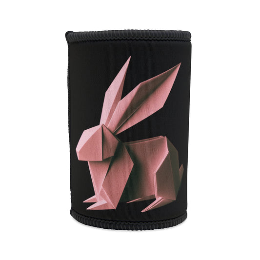 Origami Pink Butterfly Stubby Cooler