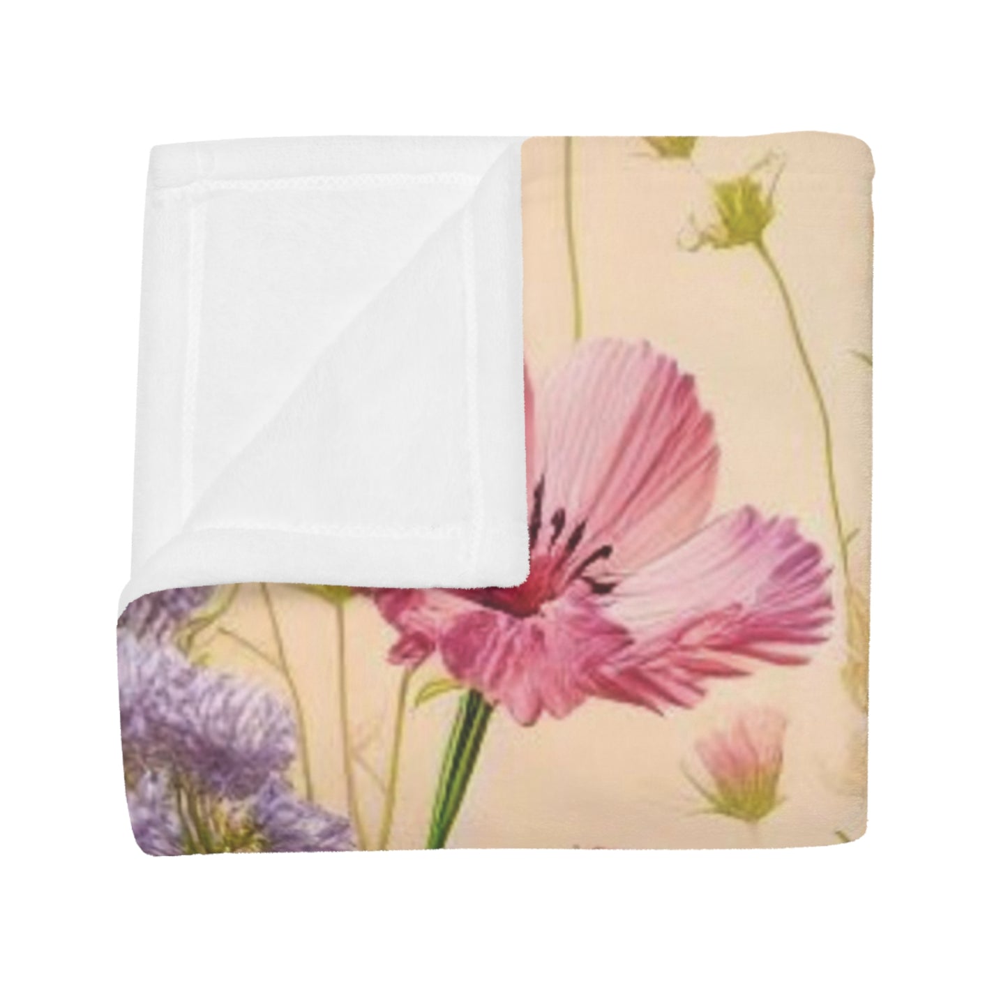 Wild Flowers Plush Fleece Blanket