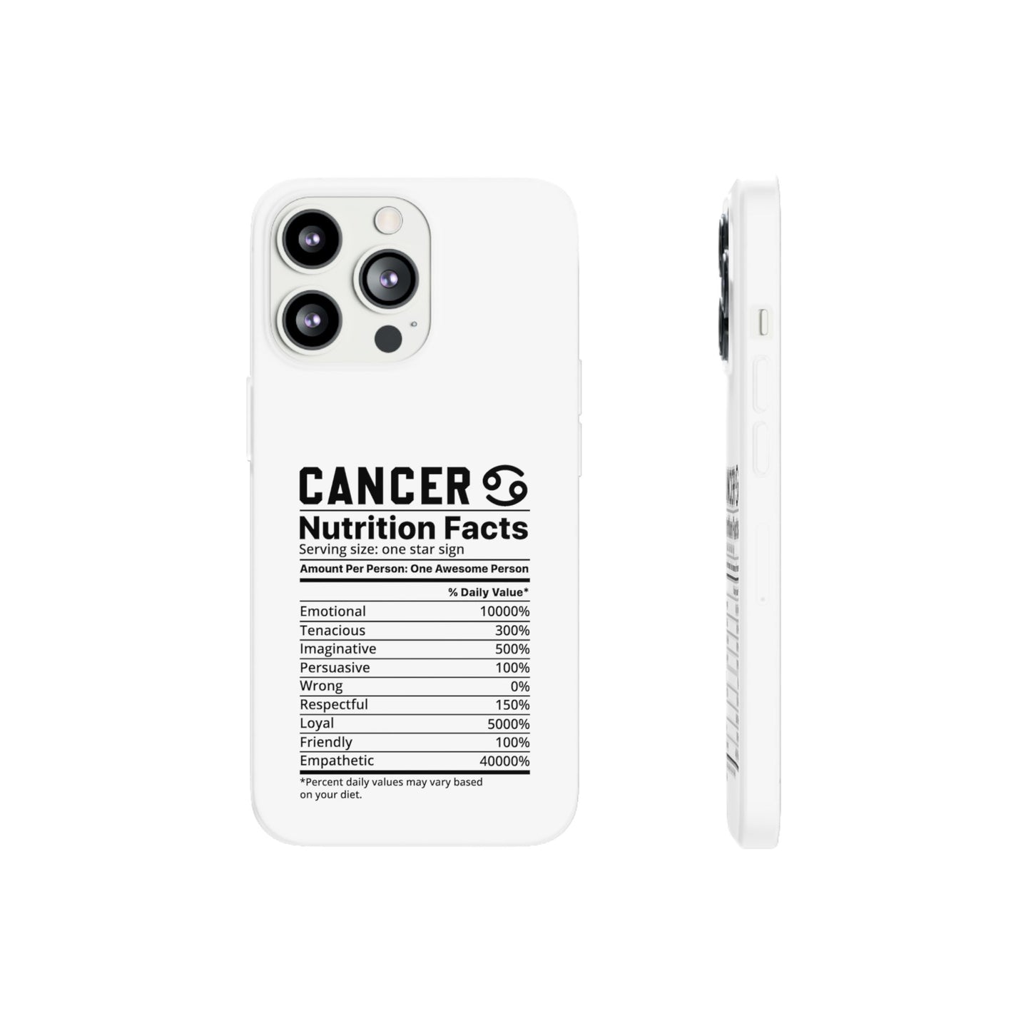 Cancer Nutrition Flexi Cases iPhone/Samsung with Gift Wrapping Option