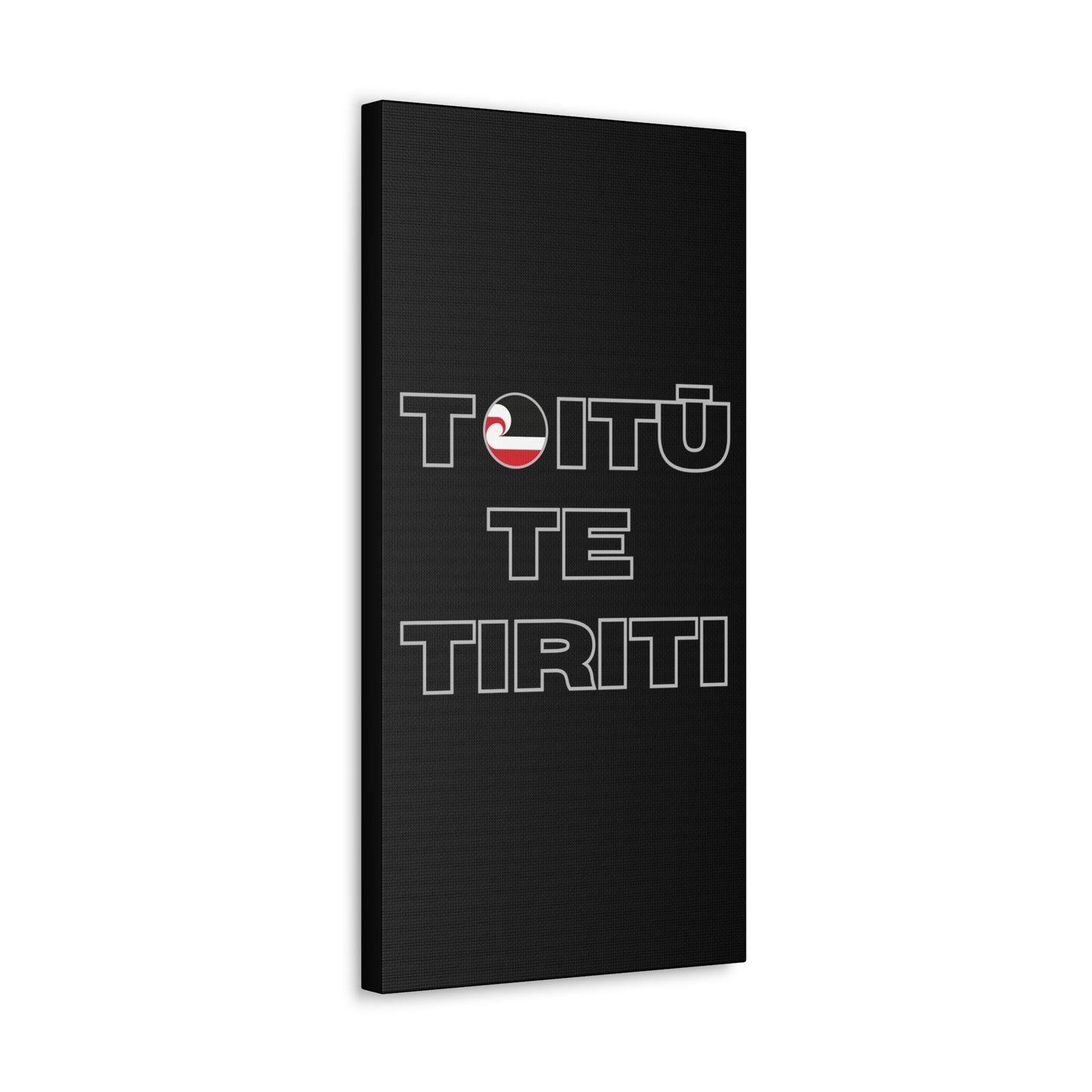 Toitū Te Tiriti Classic Canvas - Black