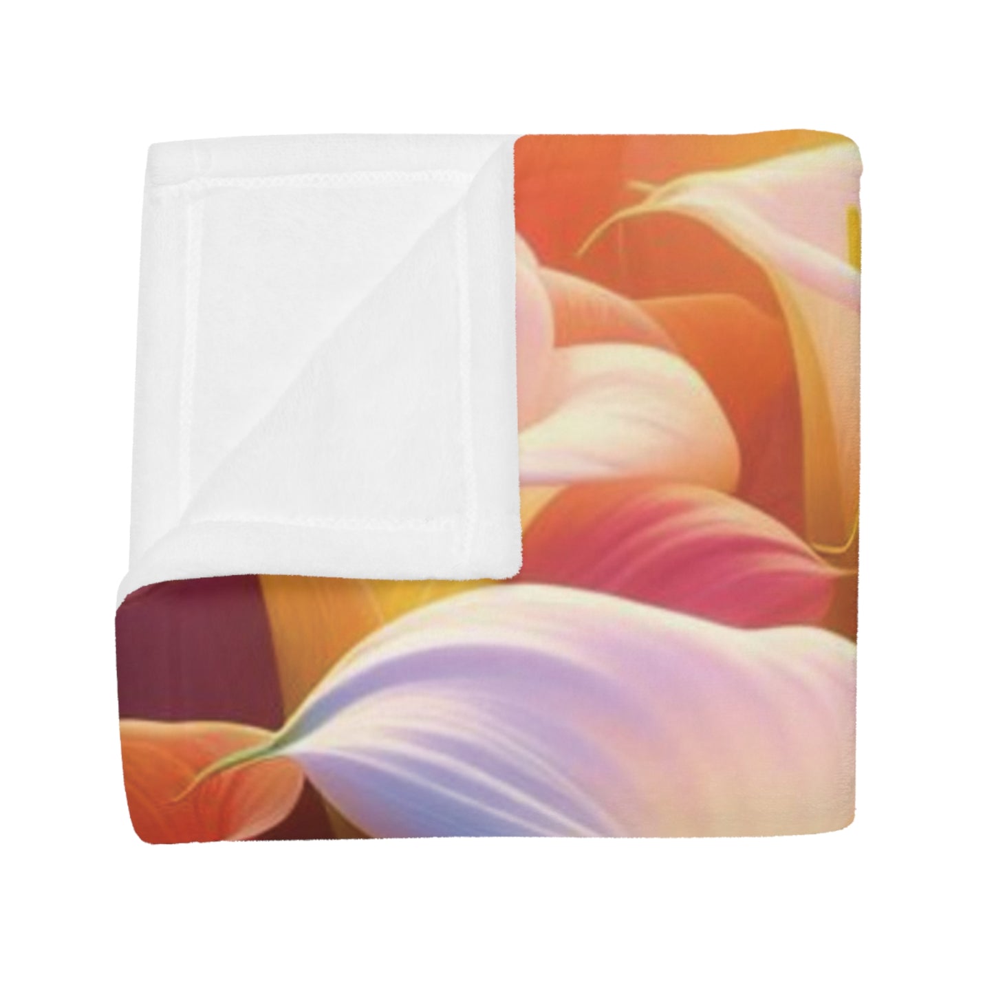 Bright Calla Lillies Plush Fleece Blanket