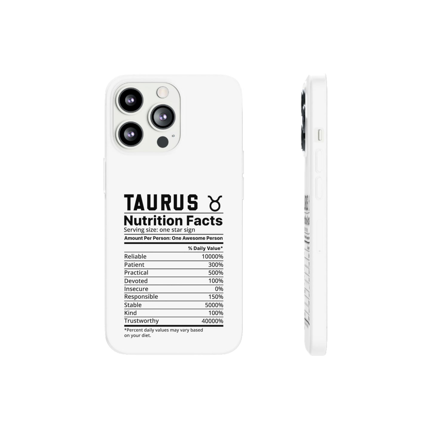 Taurus Nutrition Flexi Cases iPhone/Samsung with Gift Wrapping Option