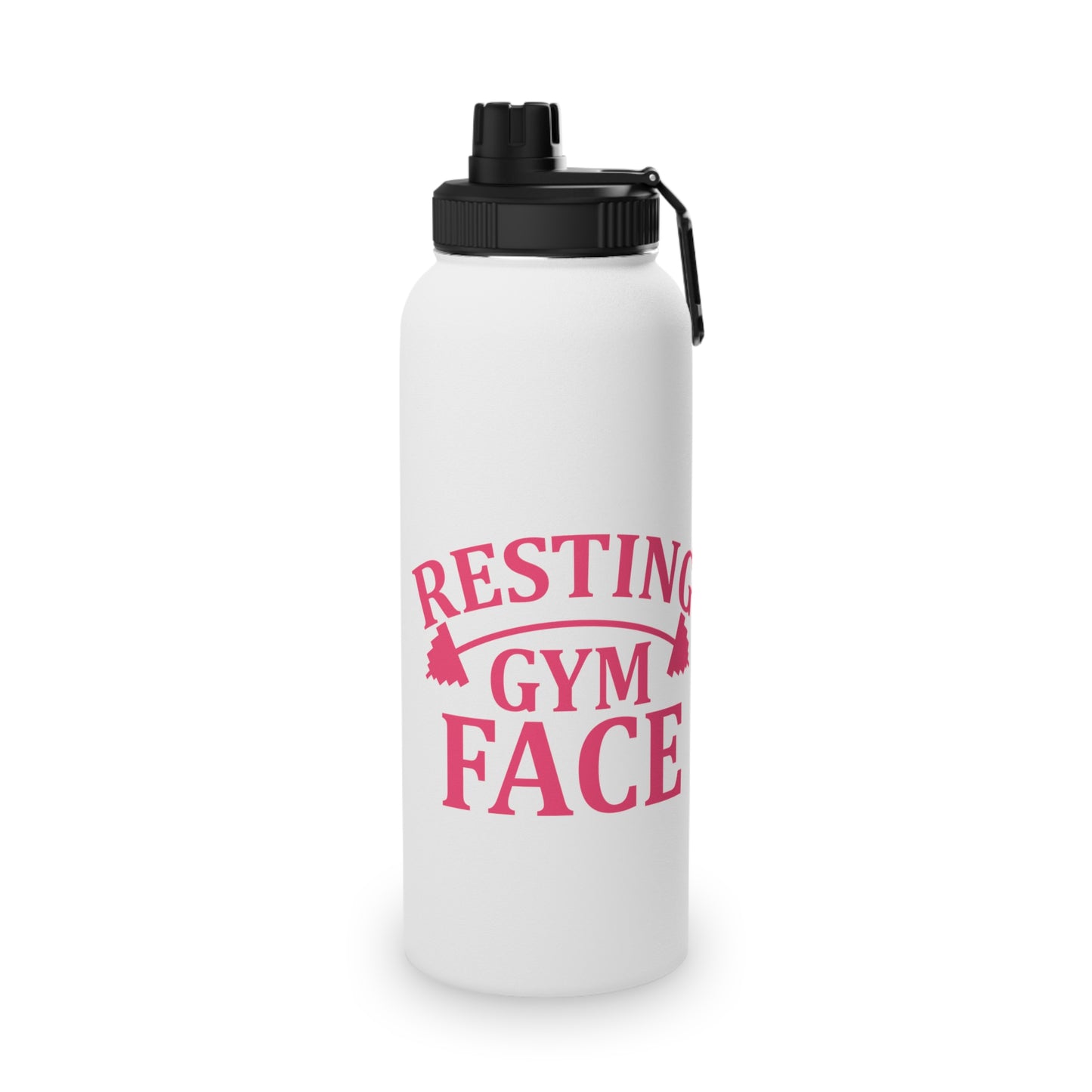 Resting Gym Face Stainless Steel Sports Water Bottle - 3 sizes