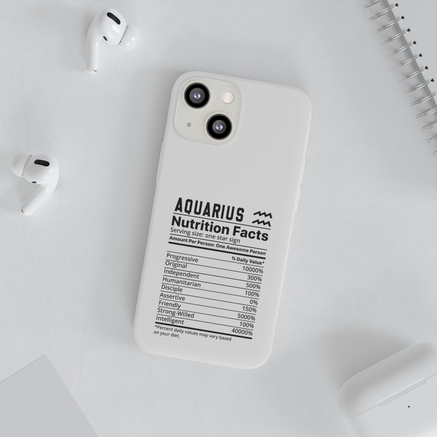 Aquarius Nutrition Flexi Cases iPhone/Samsung with Gift Wrapping Option