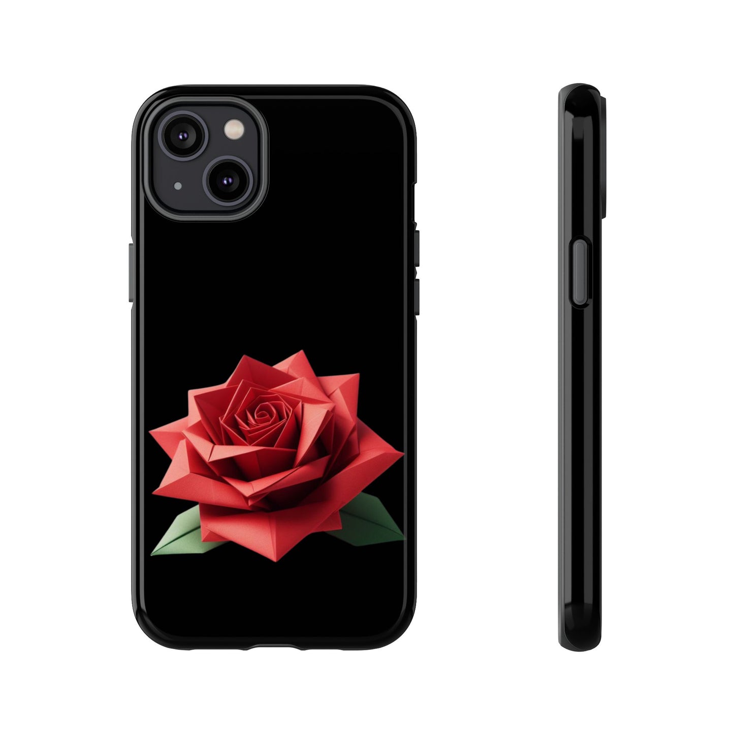 Origami Red Rose Tough Cases iPhone/Google/Samsung