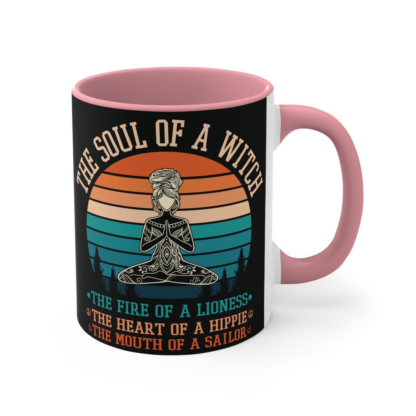 The Soul of a Witch Color Accent Mug 11oz - Zen Meditation Gift