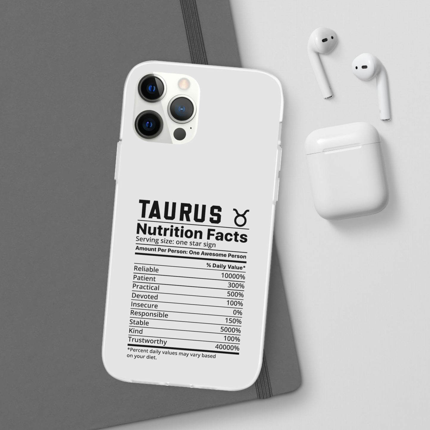 Taurus Nutrition Flexi Cases iPhone/Samsung with Gift Wrapping Option