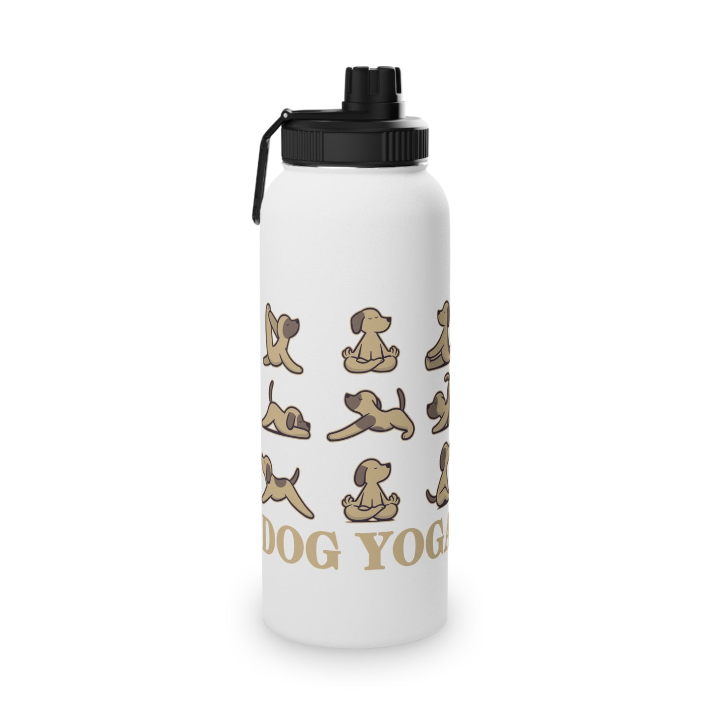 Dog Yoga Stainless Steel Water Bottle - # Sizes