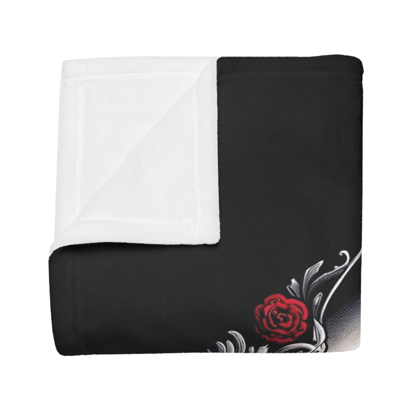 Gothic Aquarius Plush Fleece Blanket - black