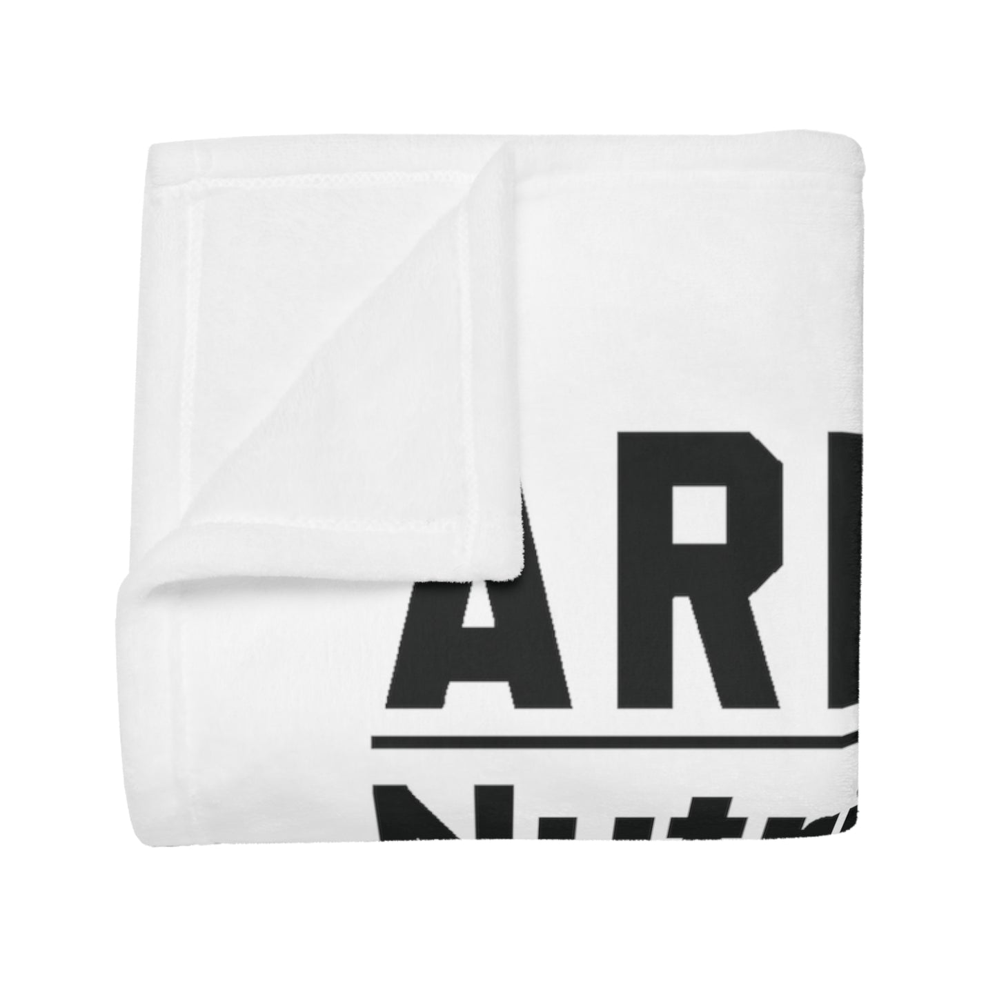 Aries Nutrition Plush Fleece Blanket - white