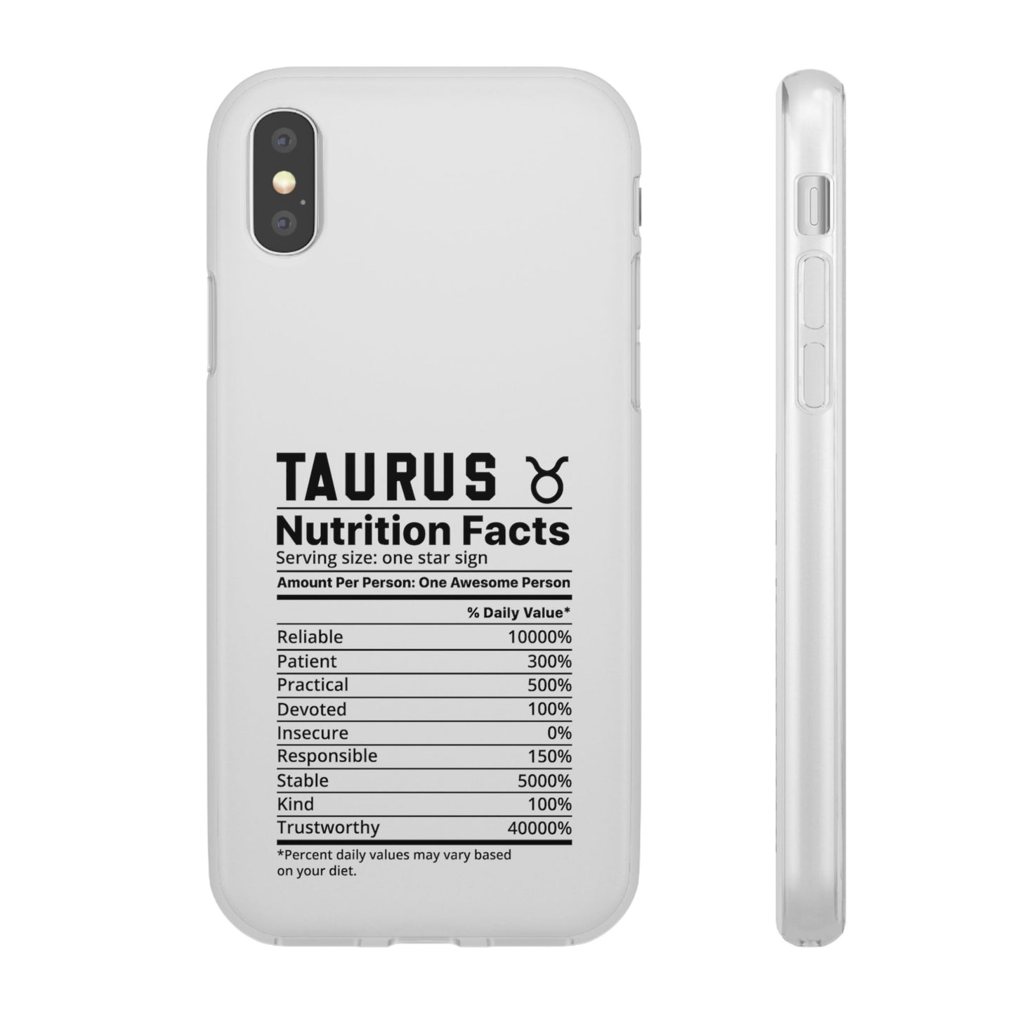 Taurus Nutrition Flexi Cases iPhone/Samsung with Gift Wrapping Option