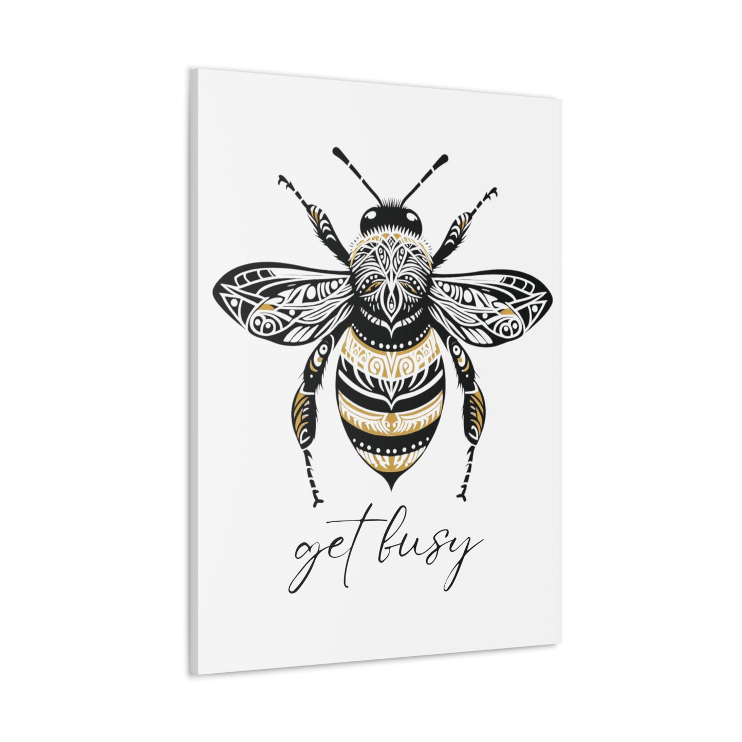 Get Busy Bee Classic Canvas - White