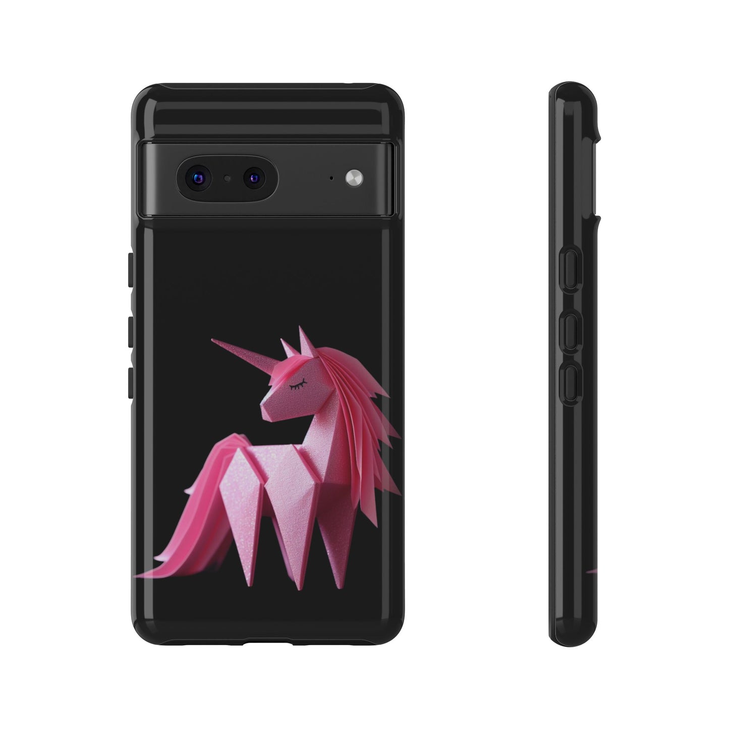 Origami Pink Unicorn Tough Cases iPhone/Google/Samsung