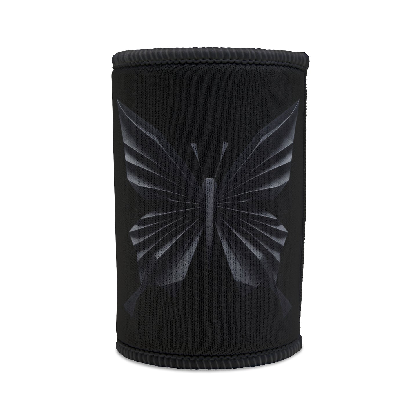 Origami Black Butterfly Stubby Cooler